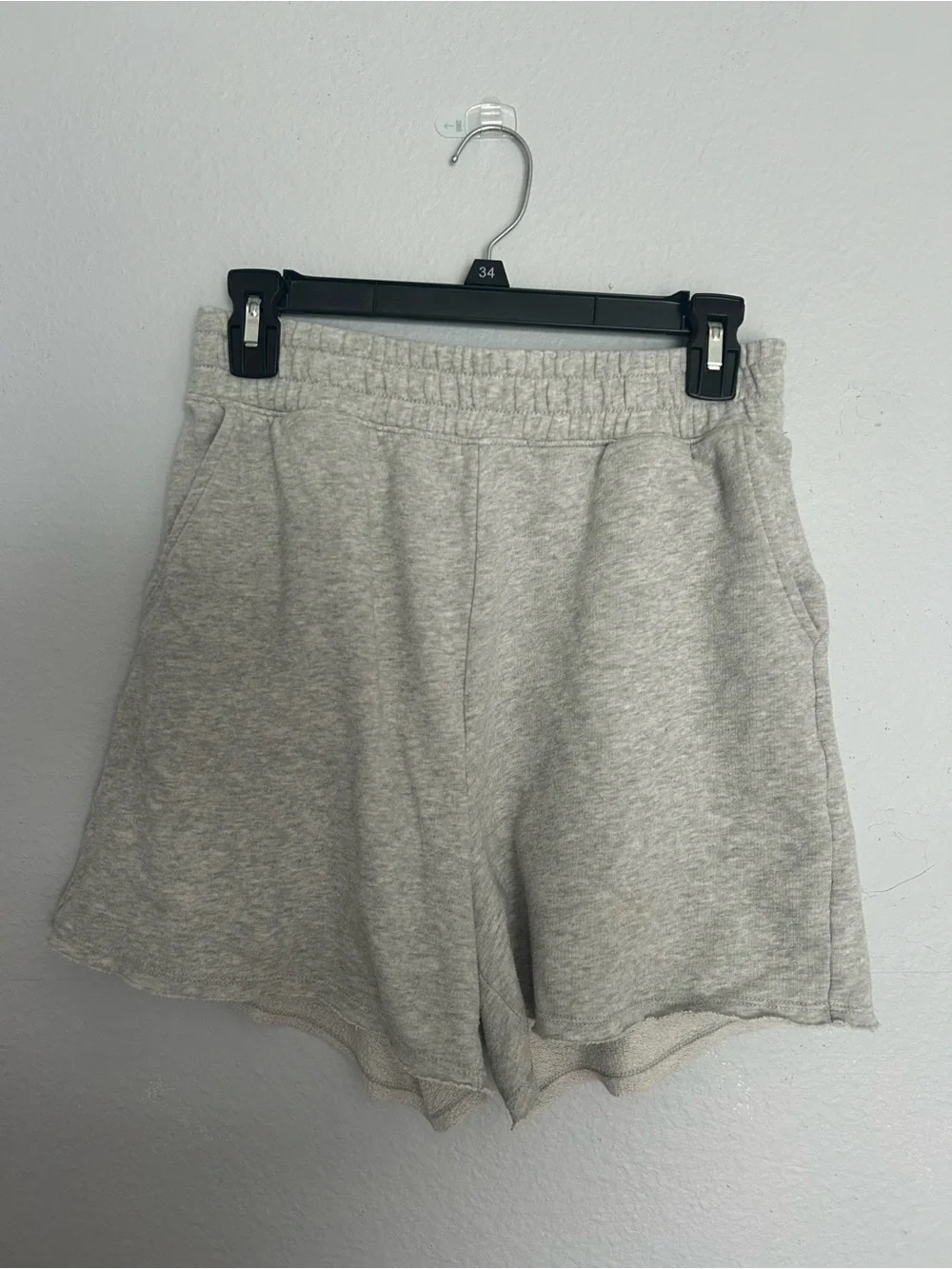 AMERICAN EAGLE Gray Cotton & Polyester Shorts Size: M UNISEX